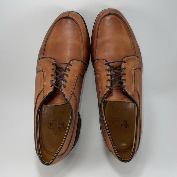 Allen Edmonds Stockbridge Split Toe Derby Shoes Brown Leather Mens 10 EEE Walnut main image 11